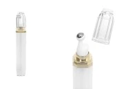Akrilna bela roll-on bočica 20mL za kozmetičke preparate sa zlatnim prstenom Akrilna bela roll-on bočica 20mL za kozmetičke preparate sa zlatnim prstenom