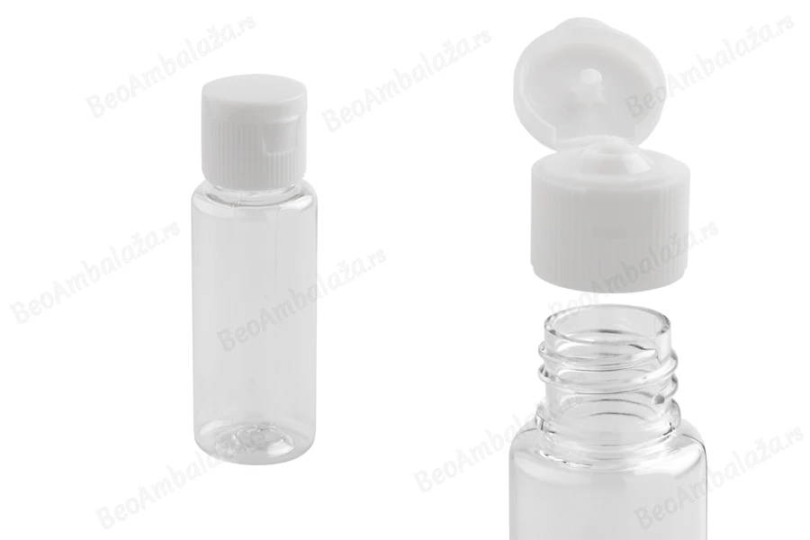 Plastična bočica 25mL za šampon sa flip-top zatvaračem - 50 kom-slika_proizvoda