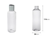 Plastična providna boca 100mL, PP20 - 12 kom