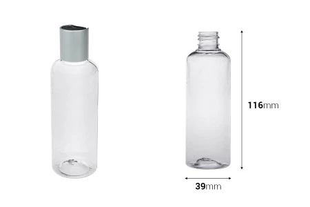 Plastična providna boca 100mL, PP20 - 12 kom-2