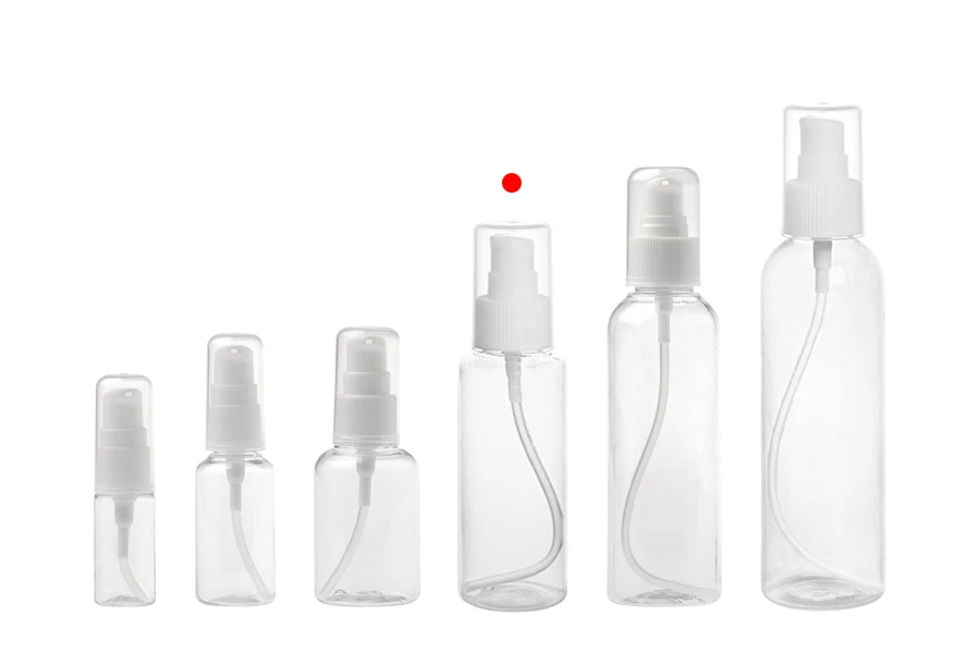 Plastična PET flašica 100mL za kreme sa pumpicom i zatvaračem - 12 kom Plastična PET flašica 100mL za kreme sa pumpicom i zatvaračem - 12 kom