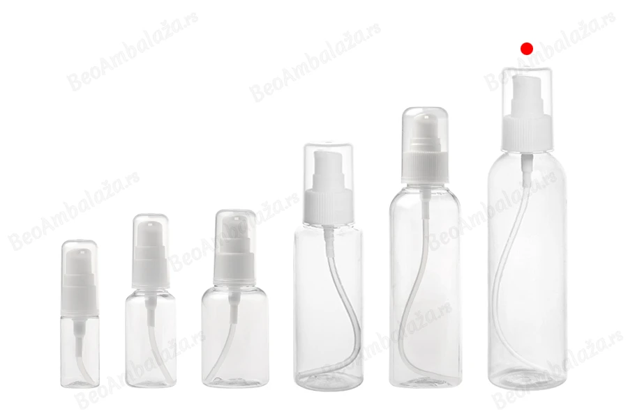 Plastična PET flašica 200mL za kreme sa pumpicom i zatvaračem - 12 kom-grupa_slika