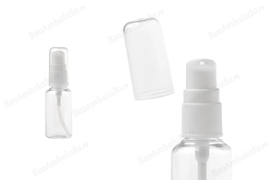 PET flašica 30mL za kreme sa pumpicom i providnim zatvaračem - 12 kom-slika_proizvoda