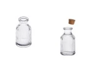 Staklena flašica 50mL sa brazdama i plutanim čepom-dimenzije_slike