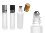 Staklena peskirana roll-on bočica 10mL sa metalnom kuglicom i zatvaračem - 12 kom Staklena peskirana roll-on bočica 10mL sa metalnom kuglicom i zatvaračem - 12 kom