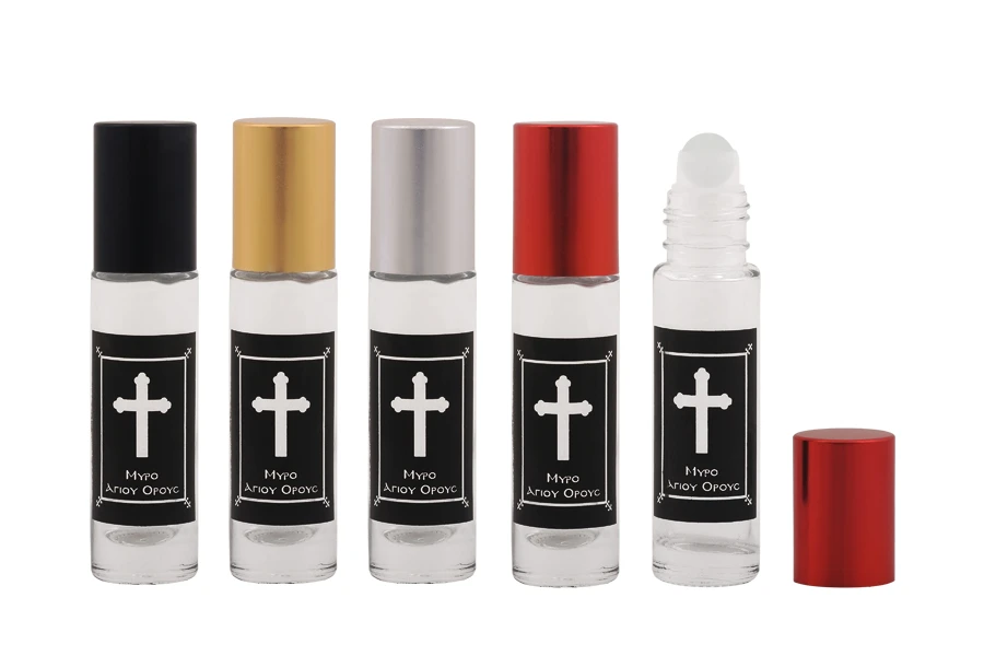 Staklena roll-on bočica 10mL sa staklenom kuglicom, krstom na crnoj nalepnici i aluminijumskim zatvaračem - 12 kom Staklena roll-on bočica 10mL sa staklenom kuglicom, krstom na crnoj nalepnici i aluminijumskim zatvaračem - 12 kom-dimenzije_slike