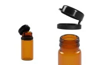 Braon staklena bočica 5mL sa crnim plastičnim zatvaračem sa sigurnosnim zatvaranjem Braon staklena bočica 5mL sa crnim plastičnim zatvaračem sa sigurnosnim zatvaranjem