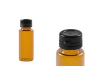 Braon staklena bočica 10mL sa crnim plastičnim zatvaračem sa sigurnosnim zatvaranjem Braon staklena bočica 10mL sa crnim plastičnim zatvaračem sa sigurnosnim zatvaranjem