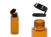 Braon staklena bočica 10mL sa crnim plastičnim zatvaračem sa sigurnosnim zatvaranjem Braon staklena bočica 10mL sa crnim plastičnim zatvaračem sa sigurnosnim zatvaranjem