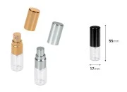 Staklena bočica 3mL za parfem sa sprejom i aluminijumskim zatvaračem - 6kom Staklena bočica 3mL za parfem sa sprejom i aluminijumskim zatvaračem - 6kom