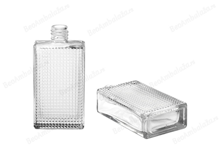Četvrtasta bočica za parfeme 50mL sa reljefom (18/415)-slika_proizvoda