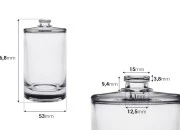 Cilindrična staklena flašica za parfem 100mL sa sigurnosnim Crimp zatvaranjem 15 mm Cilindrična staklena flašica za parfem 100mL sa sigurnosnim Crimp zatvaranjem 15 mm-dimenzije_slike