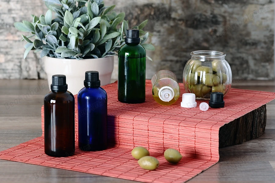 Staklena karamel bočica 100mL za ulje-grupa_slika
