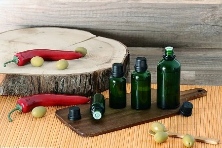 Staklena zelena bočica 100mL za ulje-3