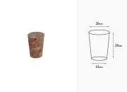 Konusni čep od prirodne plute 28x20/15 mm - za prečnik 17 mm (za flaše PP24 / PP25) Konusni čep od prirodne plute 28x20/15 mm - za prečnik 17 mm (za flaše PP24 / PP25)