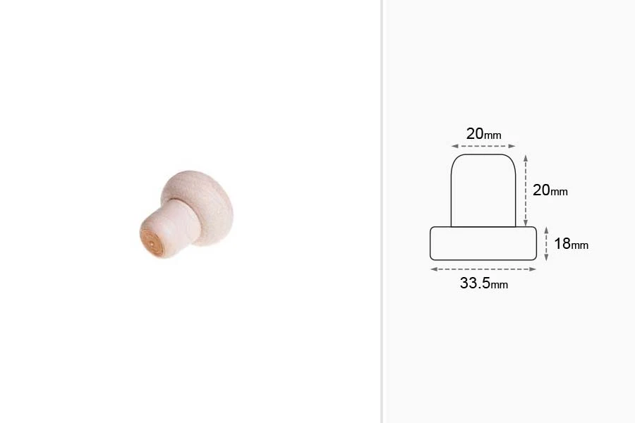 Čep od sintetičke silikonske plute f20 mm Čep od sintetičke silikonske plute f20 mm