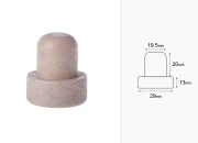 Čep od sintetičke silikonske plute f19,5 mm Čep od sintetičke silikonske plute f19,5 mm