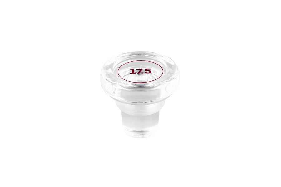 Stakleni providni okrugli čep f17,5 mm Stakleni providni okrugli čep f17,5 mm