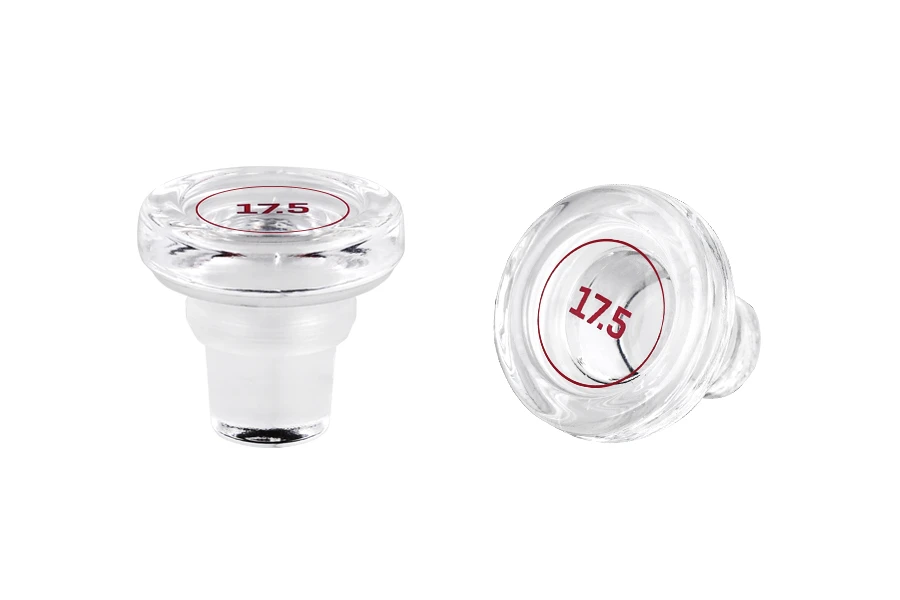 Stakleni providni okrugli čep f17,5 mm Stakleni providni okrugli čep f17,5 mm