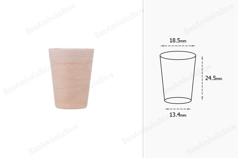 Konusni čep od silikonske plute 24,5x18,5/13,4 mm - za prečnik 16 mm-dimenzije_slike