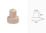 Čep od sintetičke silikonske plute f17,5 mm
