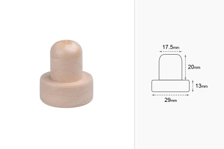 Čep od sintetičke silikonske plute f17,5 mm-2