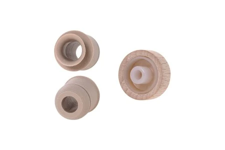 Čep od sintetičke silikonske plute f19 mm sa regulatorom protoka i drvenom odvojivom glavom-2