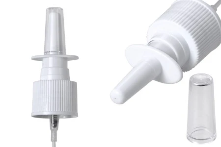 Plastična bela pumpica PP24 za kapi za nos-1
