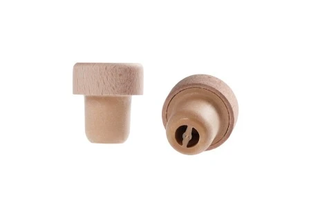 Čep od sintetičke silikonske plute f19 mm sa dozerom i drvenom odvojivom glavom-1