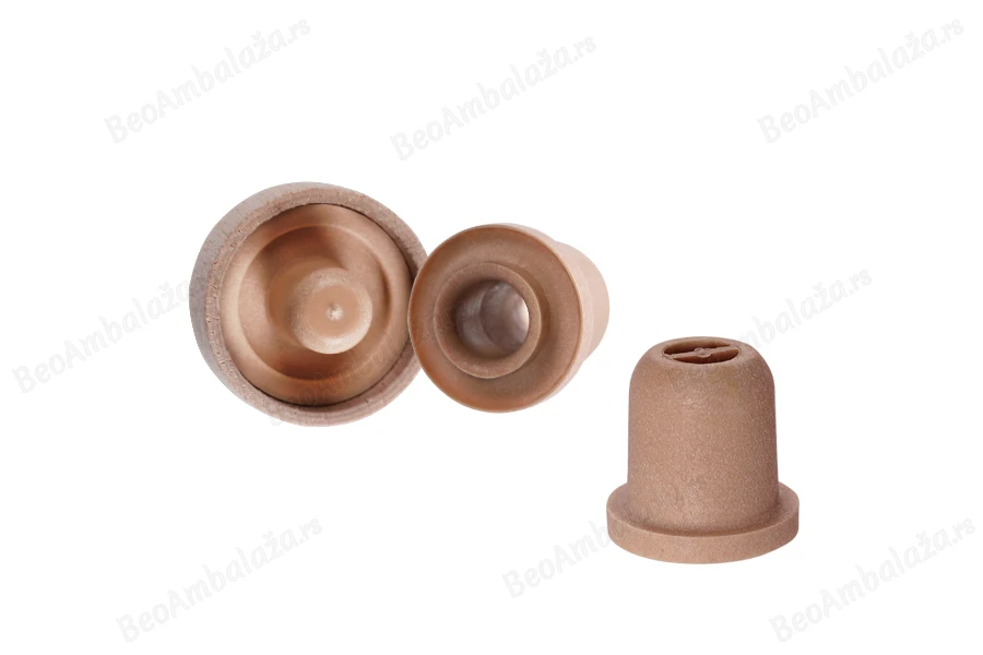 Čep od sintetičke silikonske plute Φ19 mm sa dozerom i drvenom odvojivom glavom-dimenzije_slike
