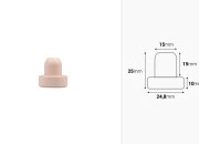 Čep od sintetičke silikonske plute f15 mm Čep od sintetičke silikonske plute f15 mm-dimenzije_slike