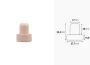 Čep od sintetičke silikonske plute f17 mm Čep od sintetičke silikonske plute f17 mm-dimenzije_slike