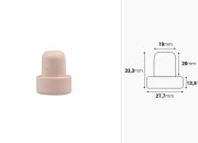 Čep od sintetičke silikonske plute f19 mm