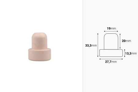 Čep od sintetičke silikonske plute f19 mm-2