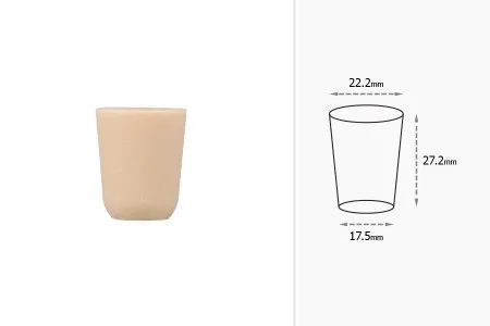 Konusni čep od silikonske plute dimenzija 27,2x22,2/17,5 mm - za f19-2