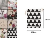 Platnena vrećica 100x140mm, više dizajna - 50 kom-dimenzije_slike