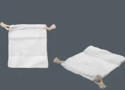 Platnena bela vrećica 150x170mm sa prozorom od tila - 12 kom-slika_proizvoda