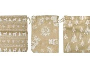 Božićna platnena vrećica 130x180 mm u različitim dezenima - 50 kom-grupa_slika