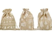 Božićna platnena vrećica 170x230 mm u različitim dezenima - 50 kom-slika_proizvoda