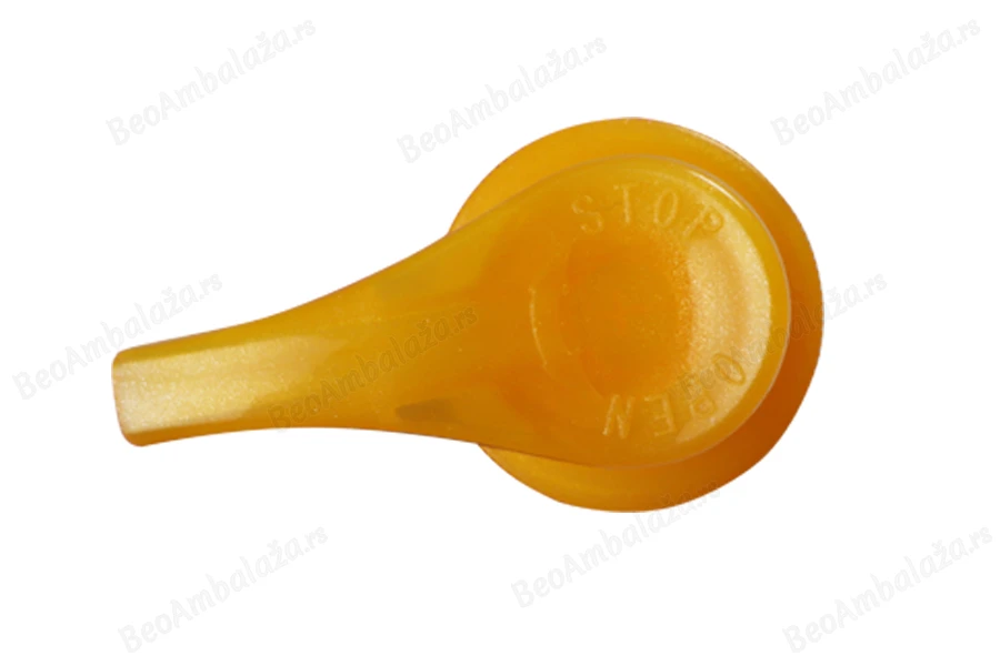 Plastična žuta pumpica 24/410 za kreme, losione ili šampone sa zaštitnim mehanizmom-dimenzije_slike