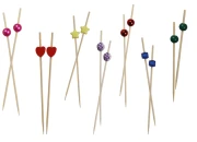 Dekorativne čačkalice 120 mm sa raznim oblicima - pakovanje od 100 komada-slika_proizvoda