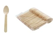Drvene kašičice 140 mm za jednokratnu upotrebu – pakovanje od 100 komada Drvene kašičice 140 mm za jednokratnu upotrebu – pakovanje od 100 komada