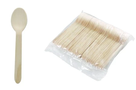 Drvene kašičice 160 mm za jednokratnu upotrebu – pakovanje od 100 komada-1