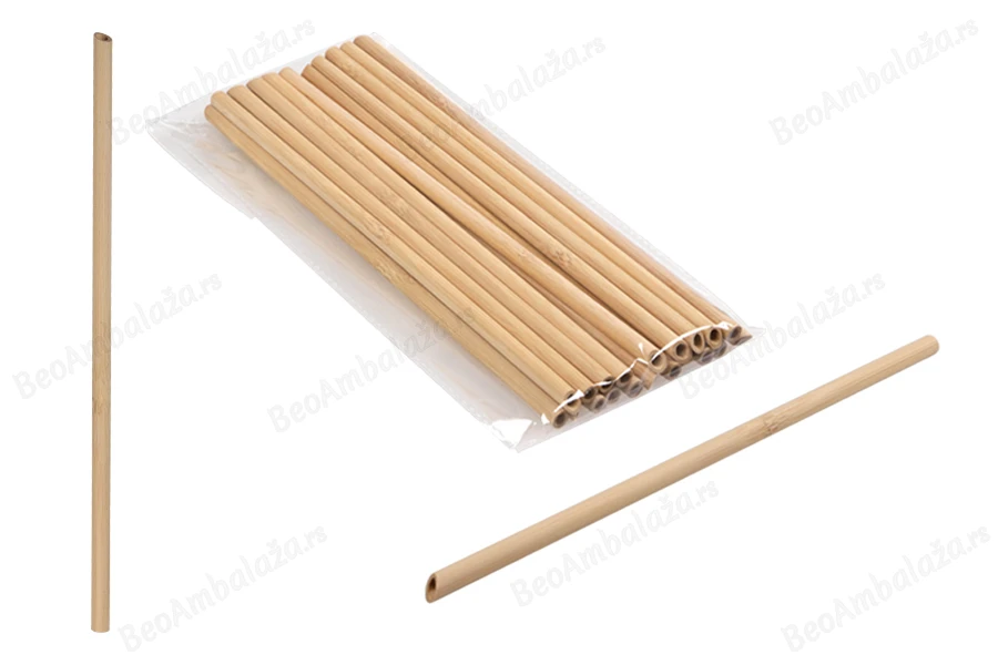 Ekološke slamčice od bambusa  240x8 mm - 20 kom-slika_proizvoda