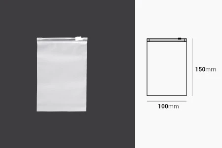 MAT poluprovidna plastična kesica 100x150mm sa patent zatvaranjem - 100 kom-2