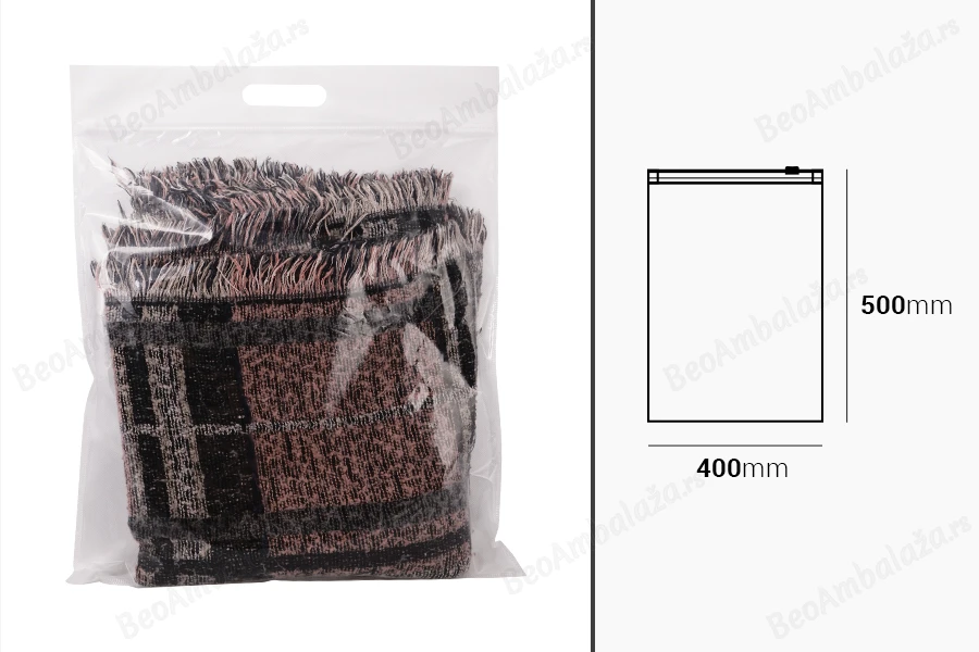 Plastična PE kesa 400x500mm sa patent zatvaračem - 20 kom-dimenzije_slike
