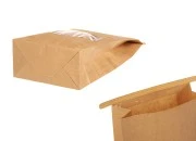 Kraft kesice 120x60x230 mm sa prozorom i žicom za zatvaranje (tin-tie)
