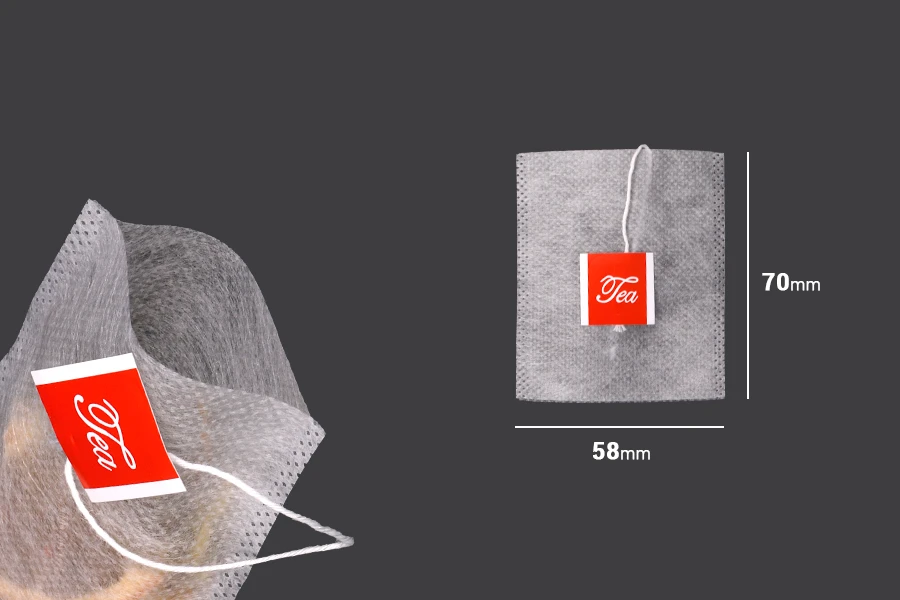 Kesica 58x70 mm za čaj sa karticom - 50 kom Kesica 58x70 mm za čaj sa karticom - 50 kom