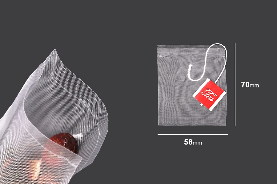 Kesica 58x70 mm za čaj sa karticom - 100 kom Kesica 58x70 mm za čaj sa karticom - 100 kom