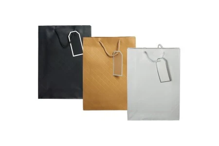 Papirna poklon kesa 240x80x320mm sa pamučnom drškom, više boja - 12 kom-2